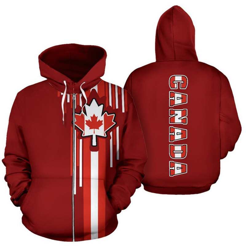 كندا العلم ثلاثية الأبعاد مطبو - مراجعة Street Fashion Canada وسعره