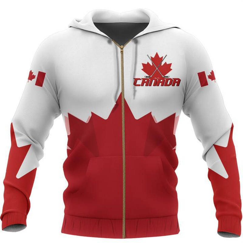 كندا العلم ثلاثية الأبعاد مطبو - مراجعة Street Fashion Canada وسعره