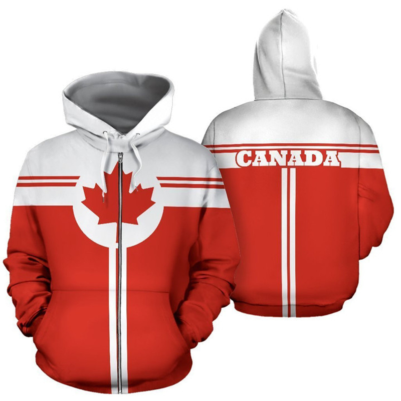 كندا العلم ثلاثية الأبعاد مطبو - مراجعة Street Fashion Canada وسعره